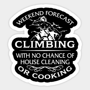 Weekend forecast climbing Sticker